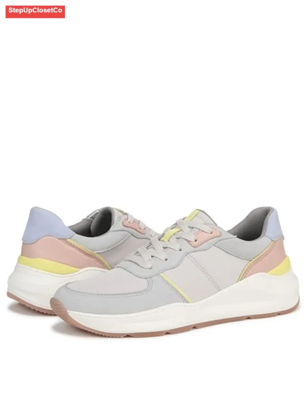 Lace Up Wedge Sneakers with Contour+ Comfort Leather